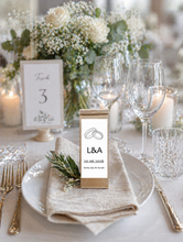 Laden Sie das Bild in den Galerie-Viewer, Personalisiertes Gastgeschenk Hochzeit: Tee mit Namen &amp; Datum | 25-100 Stück