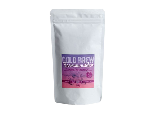 Produktbild von Cold Brew Eistee mit Brombeere Himbeere Geschmack