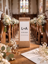 Laden Sie das Bild in den Galerie-Viewer, Personalisiertes Gastgeschenk Hochzeit: Tee mit Namen &amp; Datum | 25-100 Stück