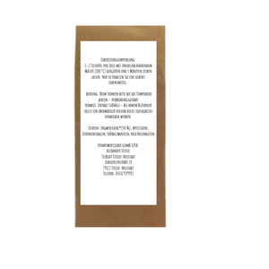 teepackung ingwer-kraeutertee Rückseite packung