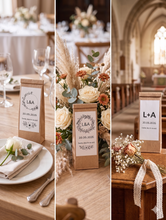 Laden Sie das Bild in den Galerie-Viewer, Personalisiertes Gastgeschenk Hochzeit: Tee mit Namen &amp; Datum | 25-100 Stück